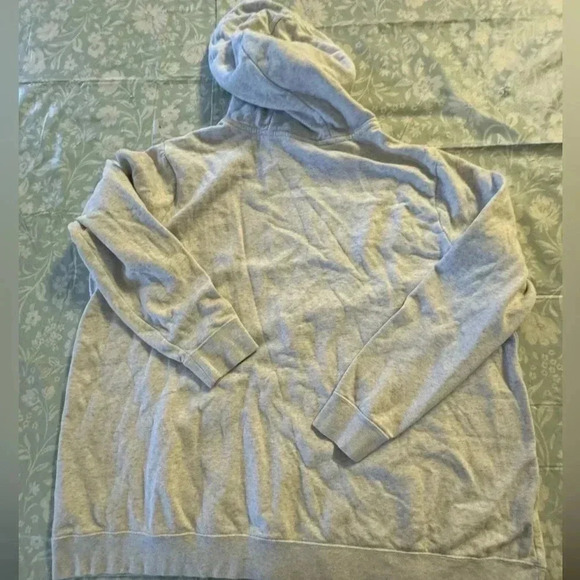 Nike Sportswear Essential Women's Funnel-Neck Fleece Pullover Hoodie GRAY - Picture 8 of 8